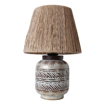 Lampa stołowa RAMZES 1xE27/40W/230V brązowa