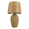 Lampa stołowa RAMZES 1xE27/40W/230V brązowa