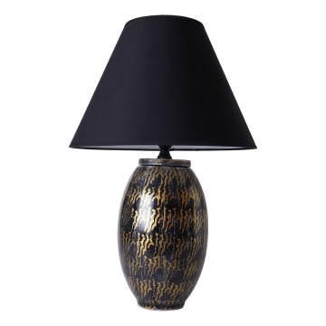Lampa stołowa RAMZES 1xE27/40W/230V czarna