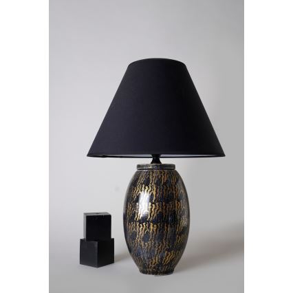 Lampa stołowa RAMZES 1xE27/40W/230V czarna
