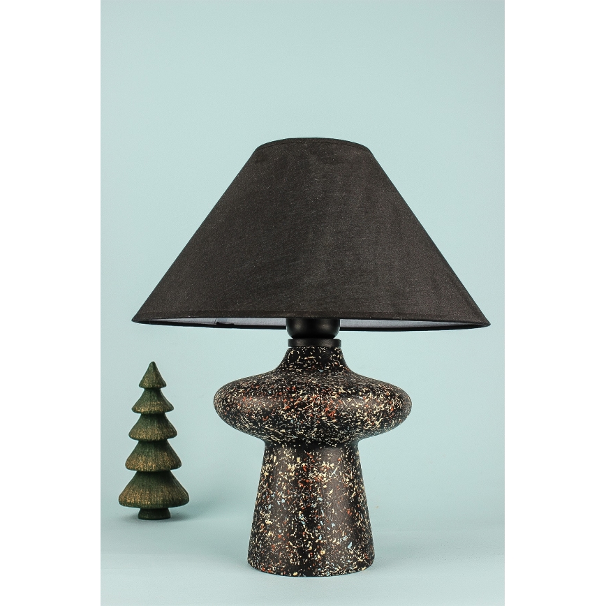 Lampa stołowa RAMZES 1xE27/40W/230V czarna