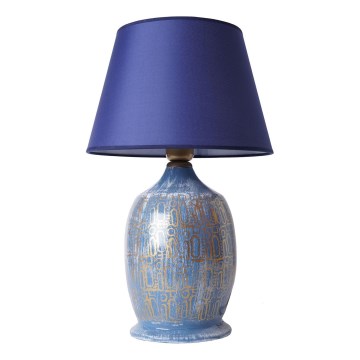 Lampa stołowa RAMZES 1xE27/40W/230V niebieska