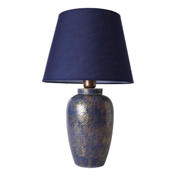 Lampa stołowa RAMZES 1xE27/40W/230V niebieska