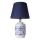 Lampa stołowa RAMZES 1xE27/40W/230V niebiesko-biała