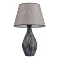 Lampa stołowa RAMZES 1xE27/40W/230V szara