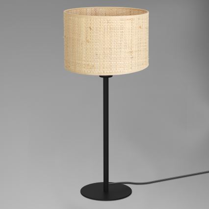 Lampa stołowa RATTAN 1xE27/60W/230V śr. 25 cm rattan