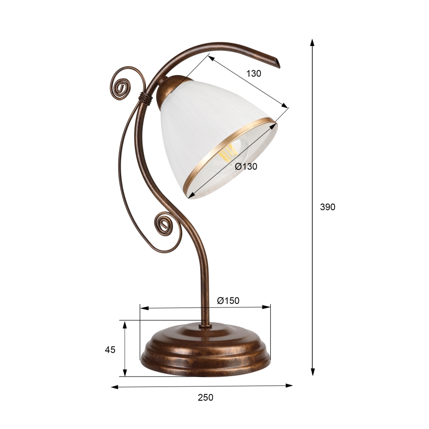 Lampa stołowa RETRO II 1xE27/60W/230V