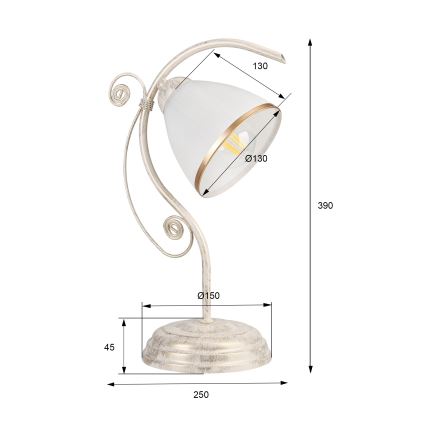 Lampa stołowa RETRO II 1xE27/60W/230V