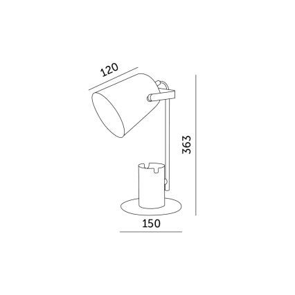 Lampa stołowa ROLIG 1xE27/25W/230V biała