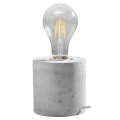Lampa stołowa SALGADO 1xE27/60W/230V beton
