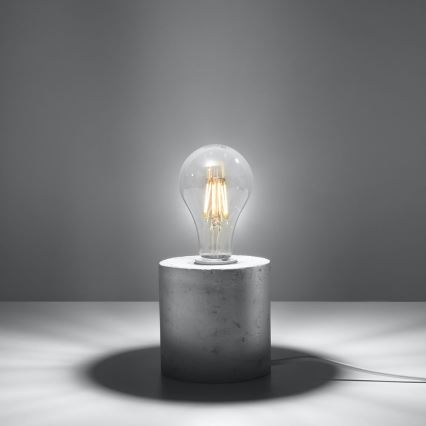 Lampa stołowa SALGADO 1xE27/60W/230V beton