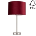 Lampa stołowa SCARLETT 1xE27/40W/230V - certyfikat FSC