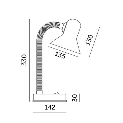 Lampa stołowa SMIESZEK 1xE27/40W/230V różowa