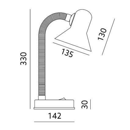 Lampa stołowa SMIESZEK 1xE27/40W/230V żółta