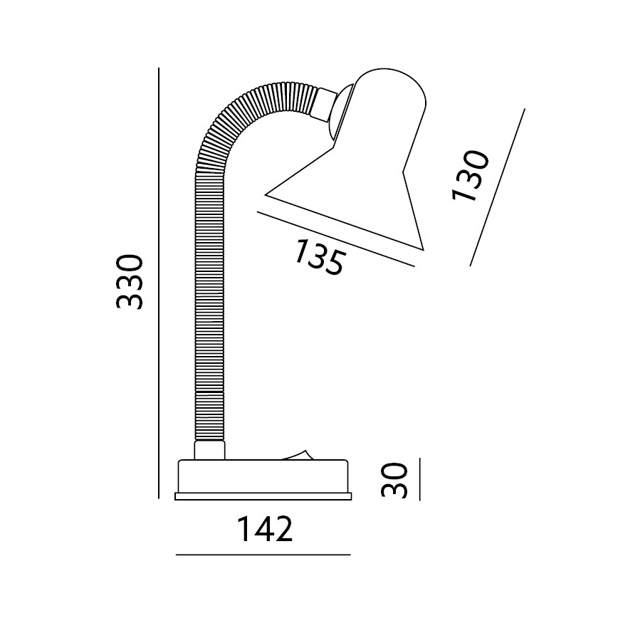 Lampa stołowa SMIESZEK 1xE27/40W/230V żółta