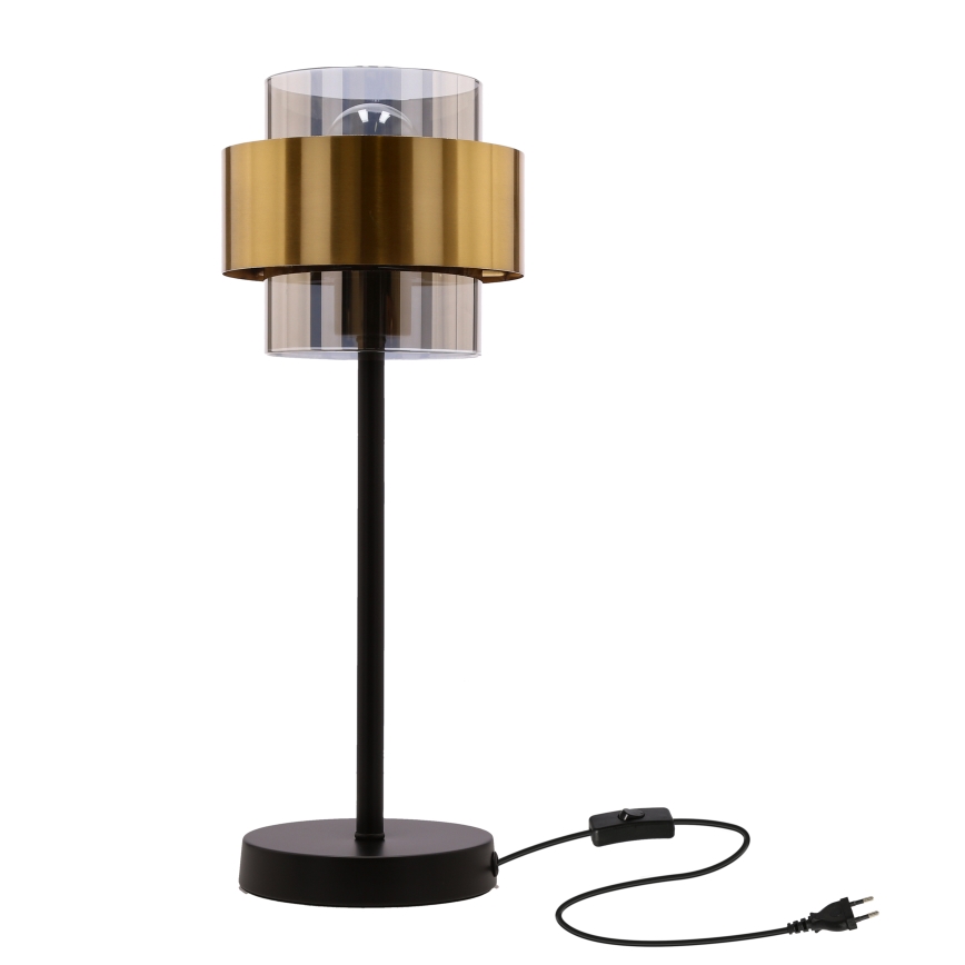Lampa stołowa SPIEGA 1xE27/60W/230V złoty/czarny