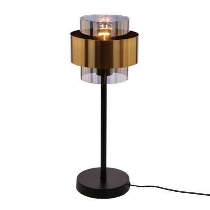 Lampa stołowa SPIEGA 1xE27/60W/230V złoty/czarny