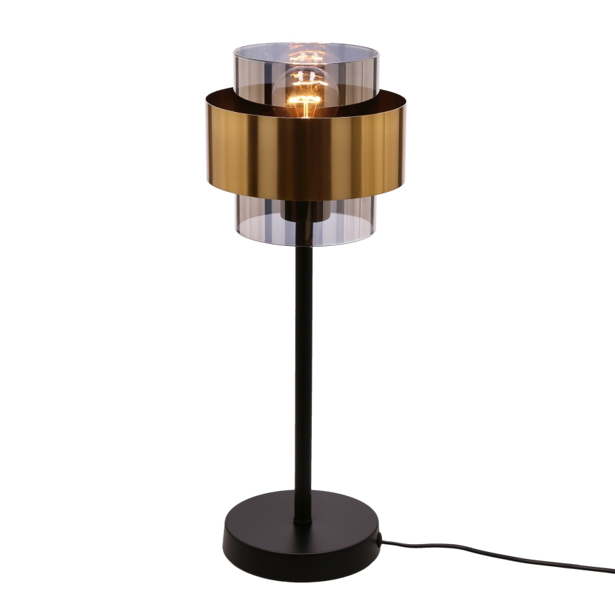 Lampa stołowa SPIEGA 1xE27/60W/230V złoty/czarny