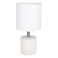 Lampa stołowa STRONG ROUND 1xE27/25W/230V beton - certyfikat FSC