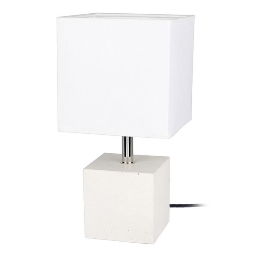 Lampa stołowa STRONG SQUARE 1xE27/25W/230V beton - certyfikat FSC