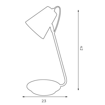 Lampa stołowa TABLE LAMPS 1xE27/60W/230V