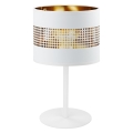 Lampa stołowa TAGO 1xE27/15W/230V biała/złota