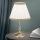 Lampa stołowa TONIA 1xE27/60W/230V śr. 25 cm białe/brąz