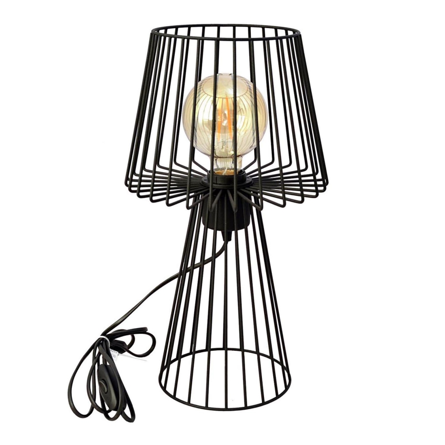 Lampa stołowa TORRI 1xE27/15W/230V czarna