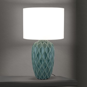 Lampa stołowa TORTUGA 1xE27/40W/230V zielona/biała