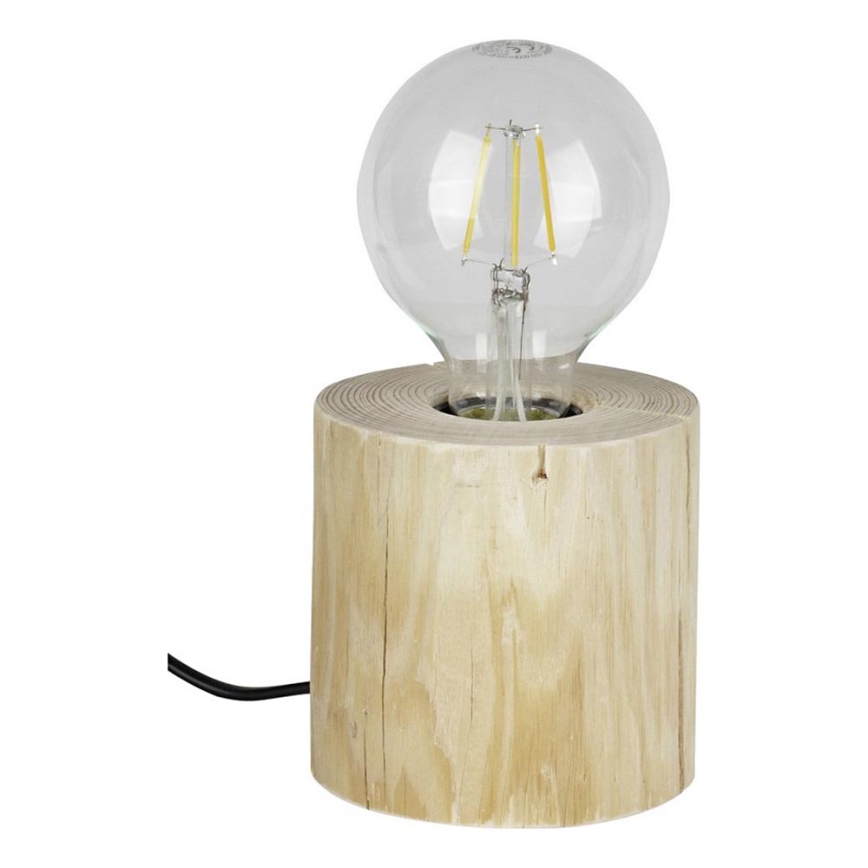 Lampa stołowa TRABO 1xE27/25W/230V sosna