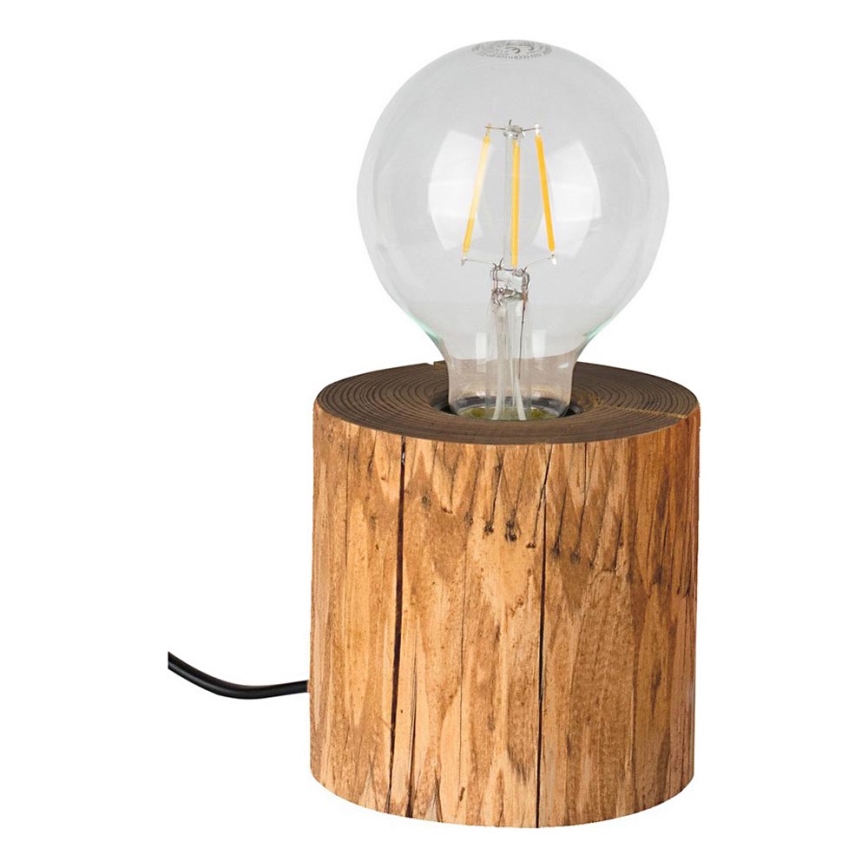 Lampa stołowa TRABO 1xE27/25W/230V sosna