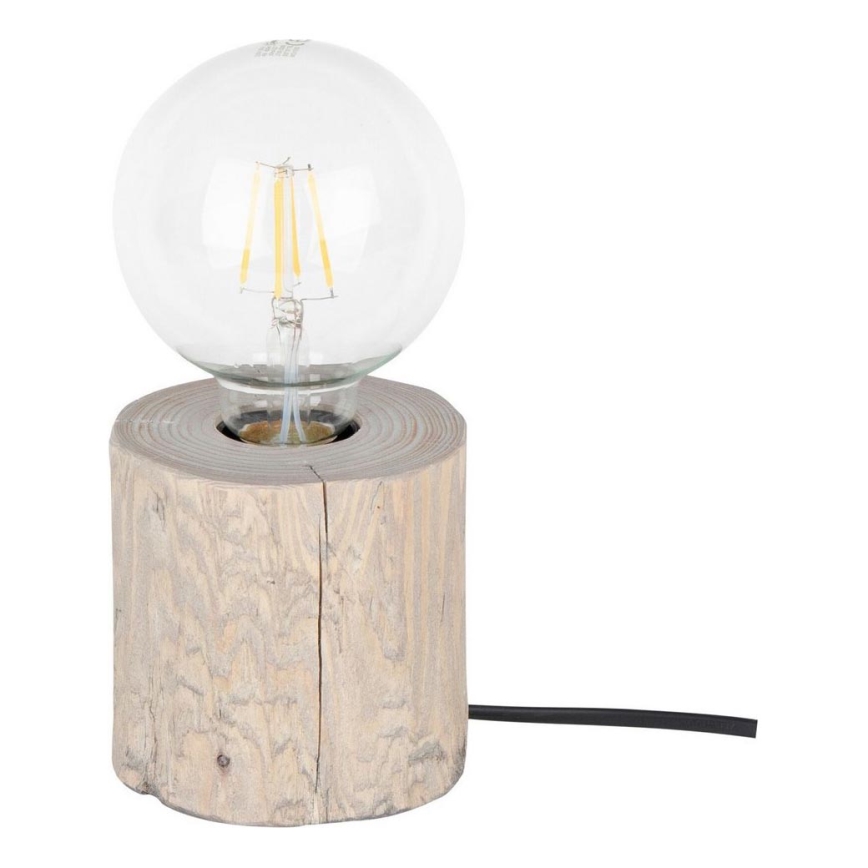 Lampa stołowa TRABO 1xE27/25W/230V sosna