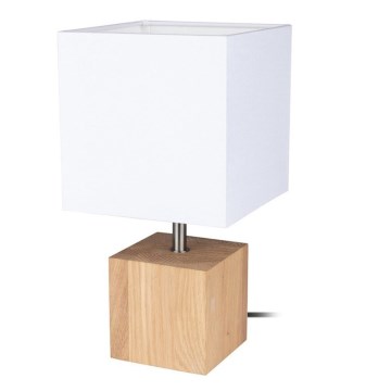 Lampa stołowa TRONGO SQUARE 1xE27/25W/230V dąb