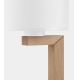 Lampa stołowa TROY 1xE27/15W/230V biała/drewno