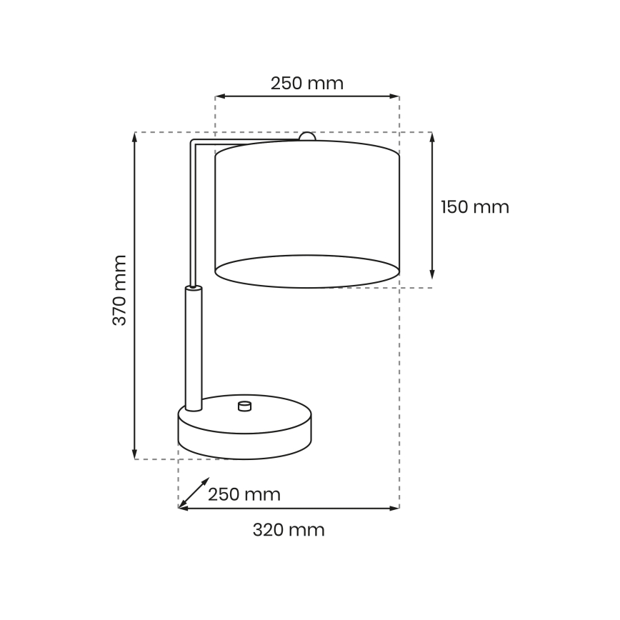 Lampa stołowa ULTIMO 1xE27/6W/230V biały