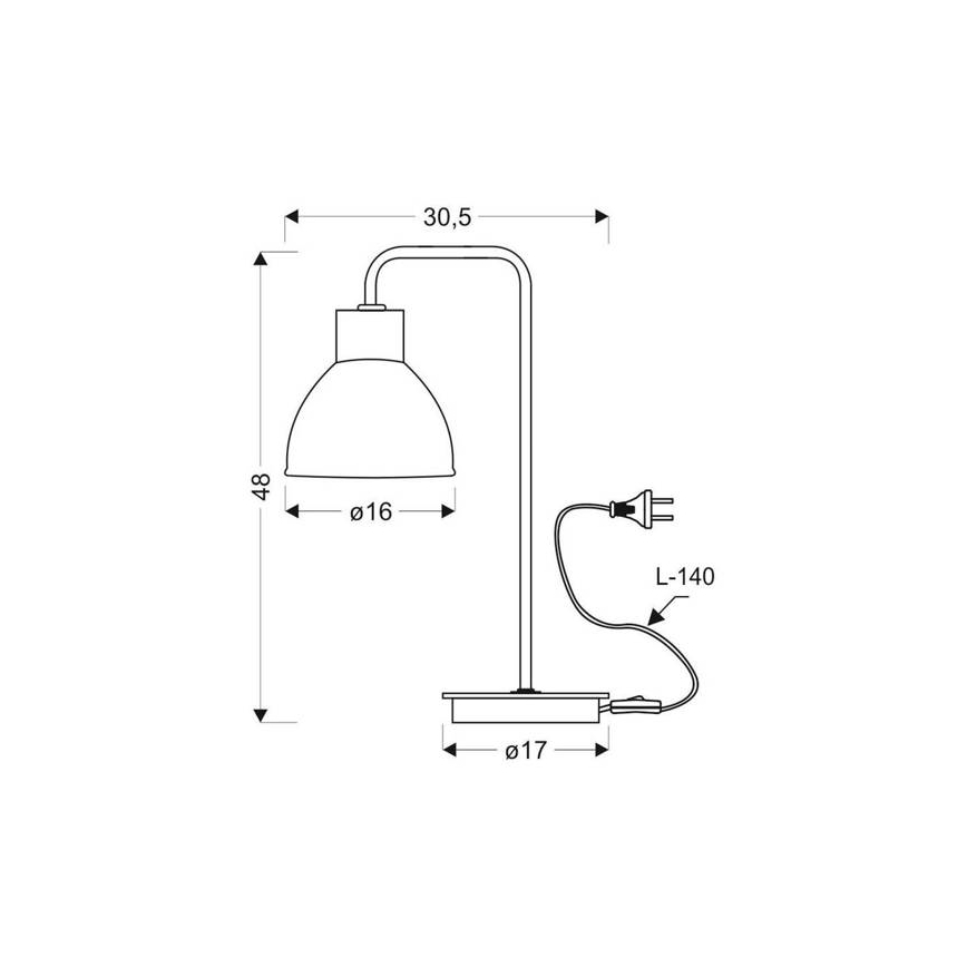Lampa stołowa VARIO 1xE27/60W/230V