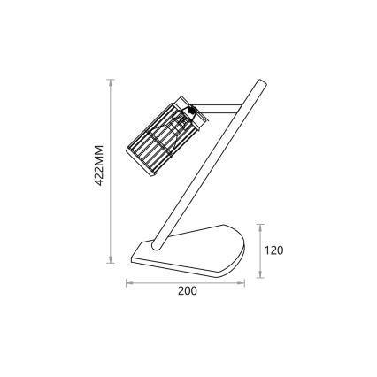 Lampa stołowa VERTICAL 1xGU10/8W/230V czarna