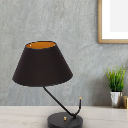 Lampa stołowa VICTORIA 1xE27/60W/230V czarny