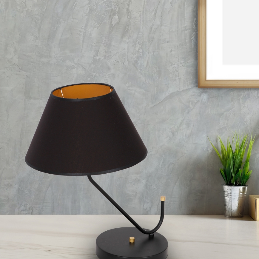 Lampa stołowa VICTORIA 1xE27/60W/230V czarny