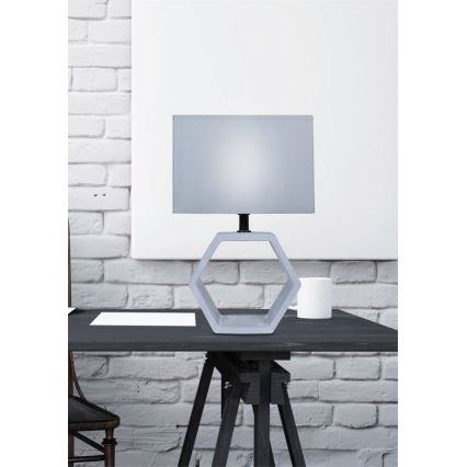 Lampa stołowa VIDAL 1xE27/40W/230V szary