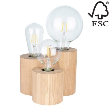 Lampa stołowa VINCENT 3xE27/15W/230V - certyfikat FSC