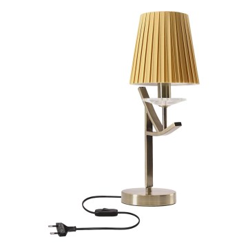 Lampa stołowa VITORIA 1xE14/40W/230V żółta/mosiądz