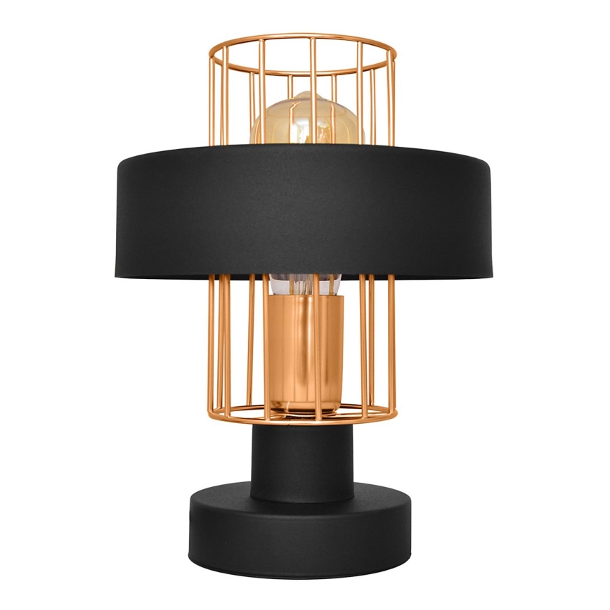 Lampa stołowa VOLTA 1xE27/15W/230V czarny/złoty