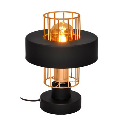 Lampa stołowa VOLTA 1xE27/15W/230V czarny/złoty