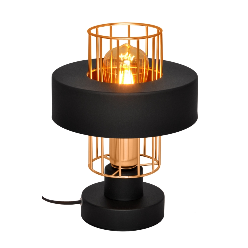 Lampa stołowa VOLTA 1xE27/15W/230V czarny/złoty