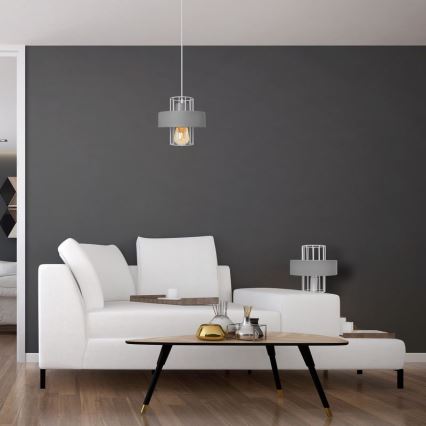Lampa stołowa VOLTA 1xE27/15W/230V szary