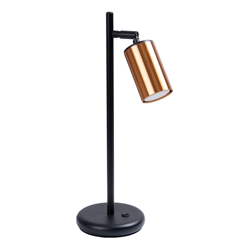 Lampa stołowa WINX 1xGU10/10W/230V czarna/miedź