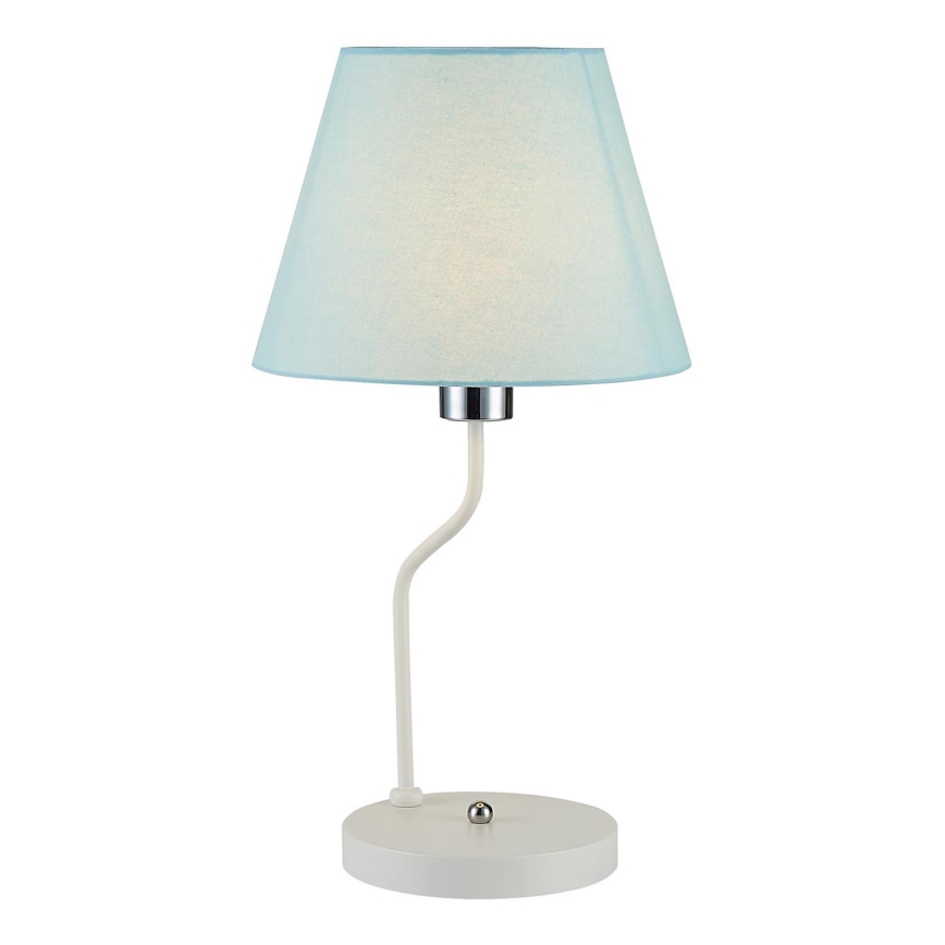 Lampa stołowa YORK 1xE14/60W/230V biały/niebieski