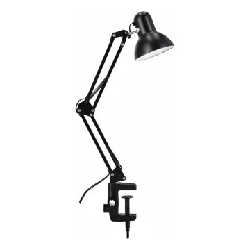 Lampa stołowa z klipsem 1xE27/60W/230V czarna