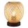 Lampa stołowa ZANZIBAR 1xE27/20W/230V śr. 18 cm bambus